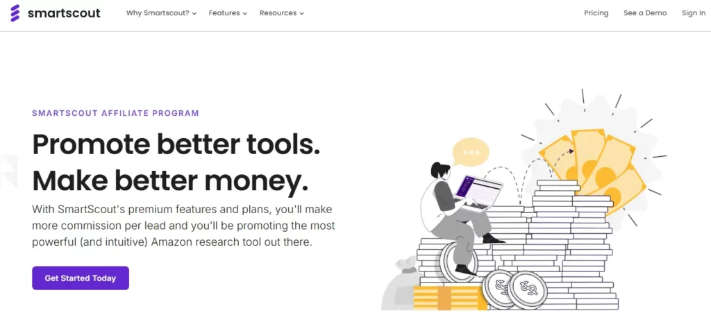 SmartScout联盟计划页面