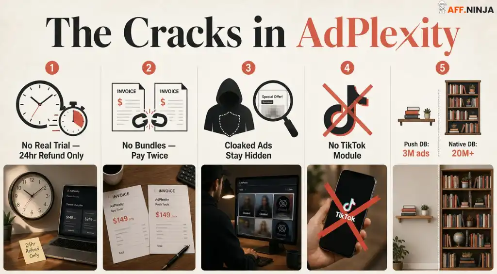 AdPlexity 在主要广告格式方面的局限性