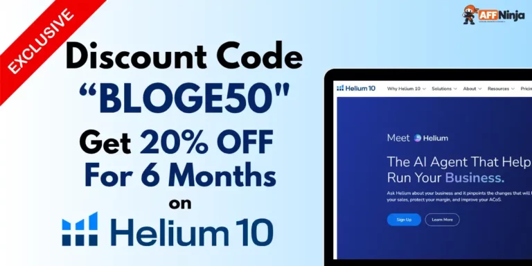 Helium 10 Coupon von Affninja